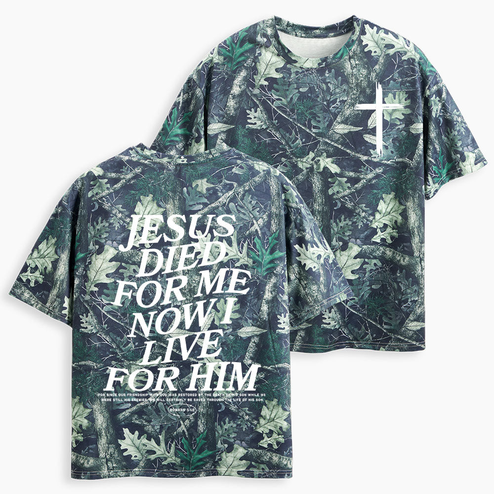 Jesus Died For Me Christian Camo T-Shirt