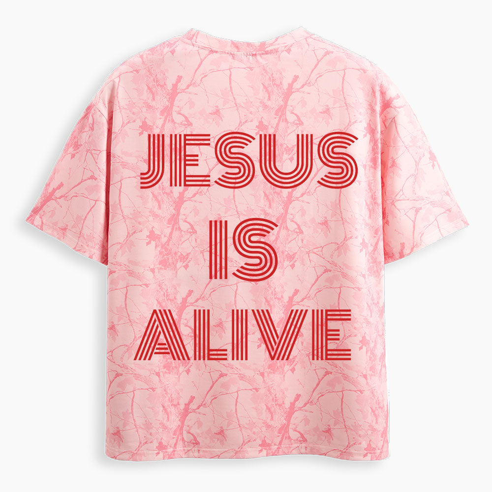 Jesus Is Alive Christian Camo T-Shirt