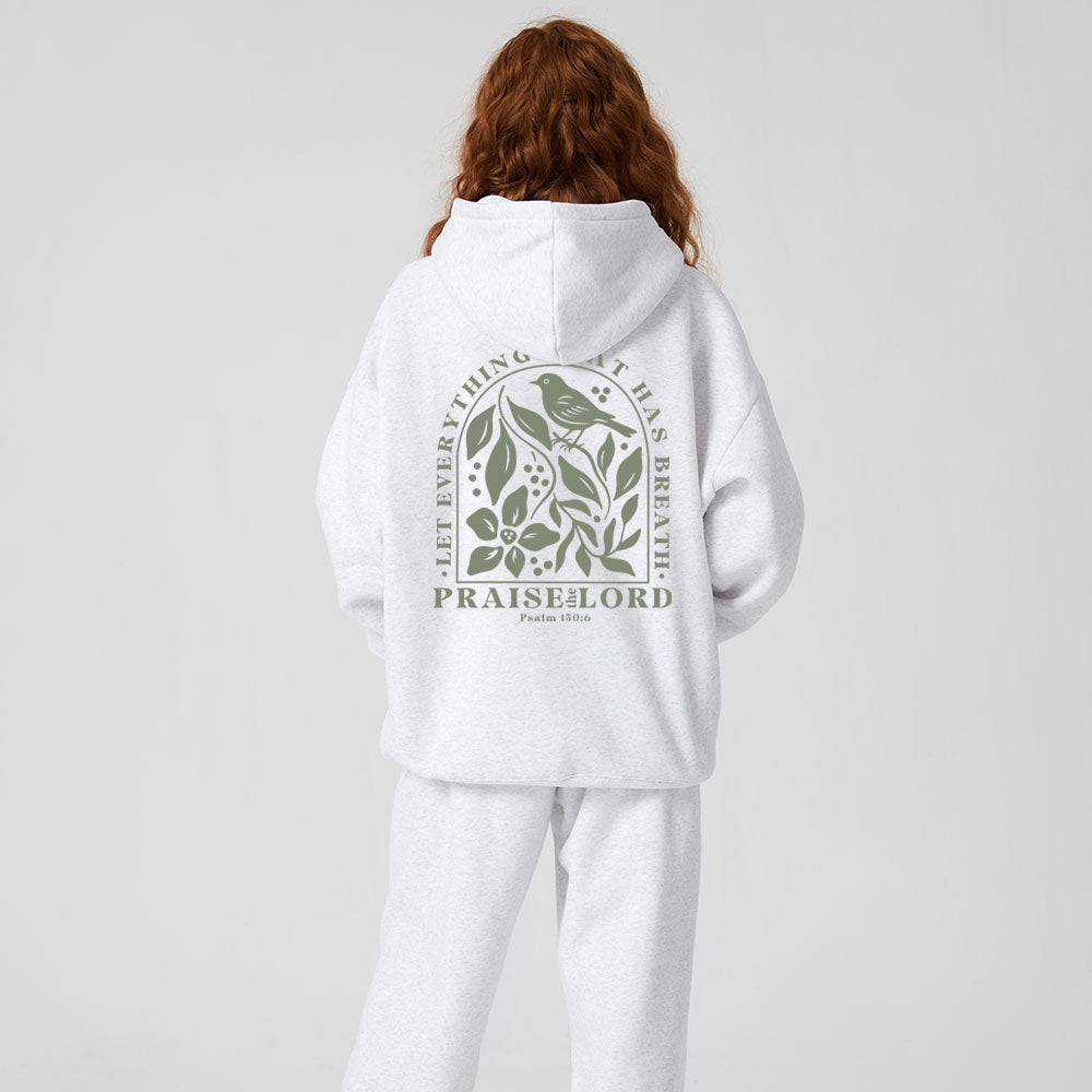 Let Everything That Has Breath Christian Fleece Hoodie Set
