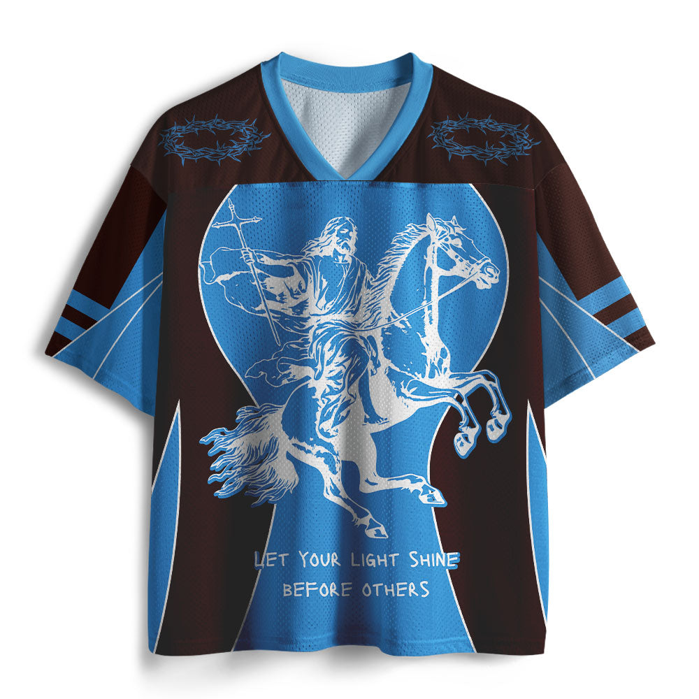 Let Your Light Shining Before Others Christian Mesh Jersey