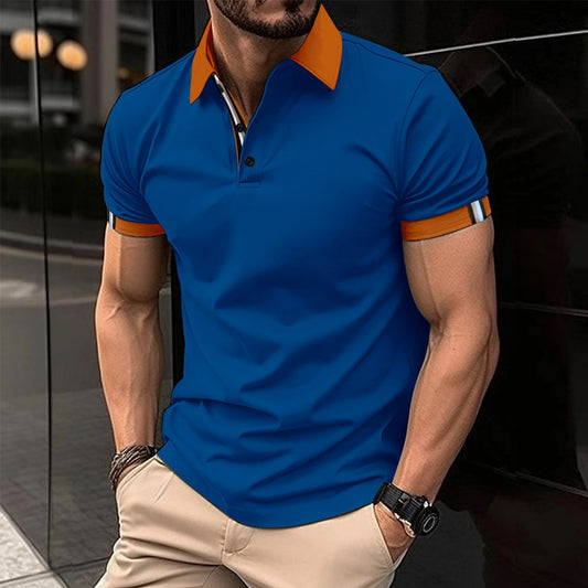 Men's Casual Button Polo Shirt
