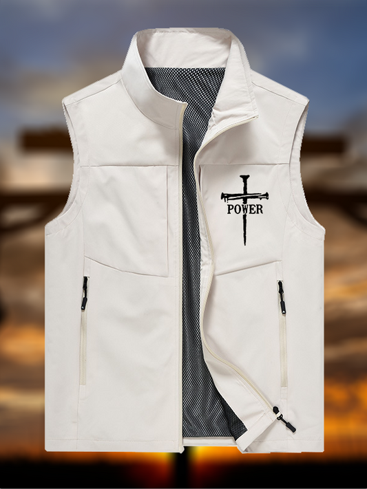 Power In The Name of Jesus Jesus God Christian Outdoor Quick-dry Vest