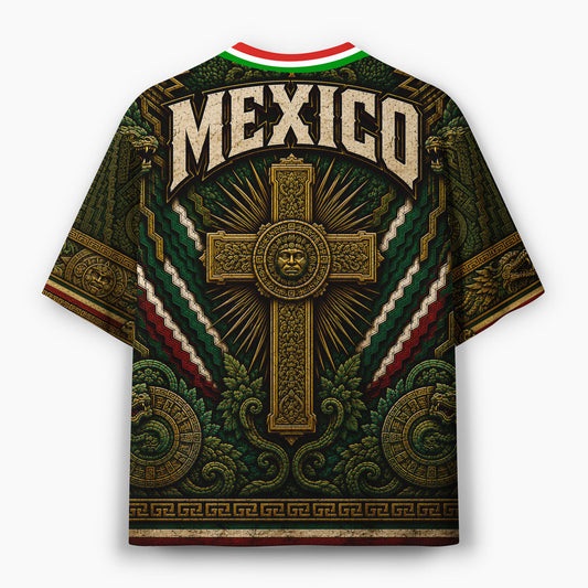 Mexico Faith Over Fear Christian Mesh Jersey