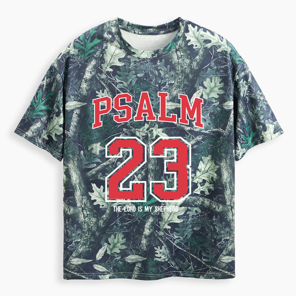 Psalm 23 Christian Camo T-Shirt