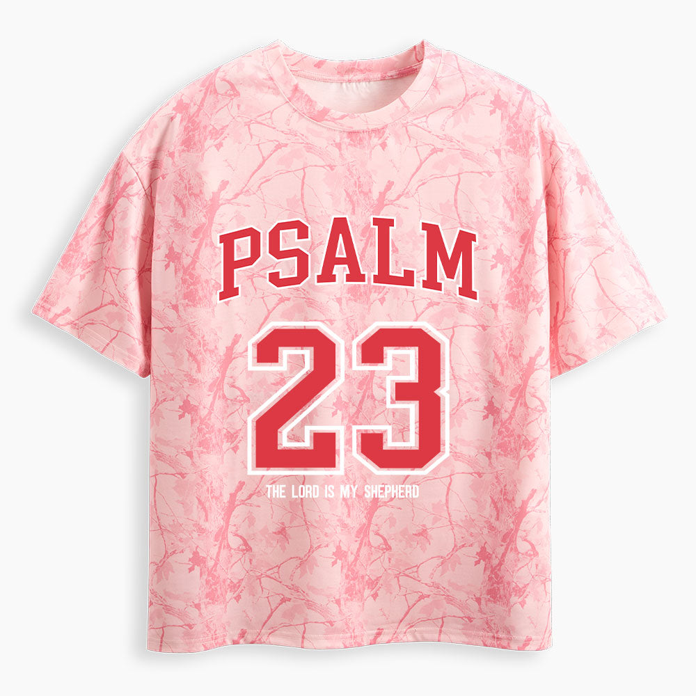 Psalm 23 Christian Camo T-Shirt