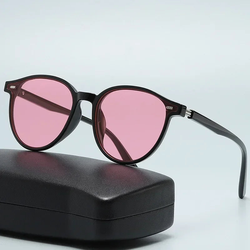 "New York" Round-Frame Sunglasses