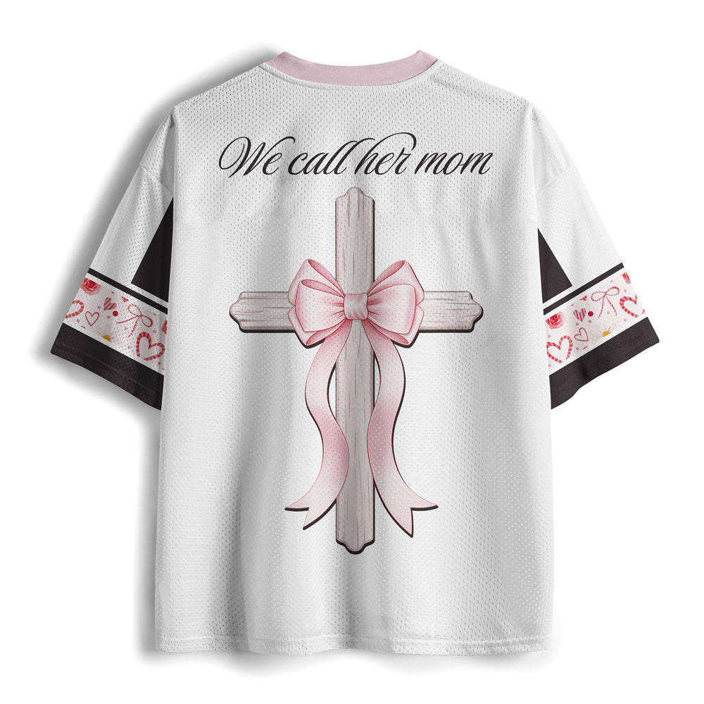She Is Clothed In Strength And Dignity Christian Mesh Jersey