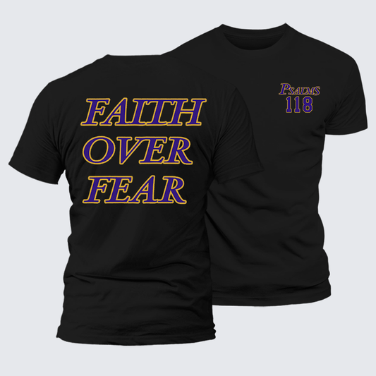 Luxe Mercerized Cotton Tee - Faith Over Fear