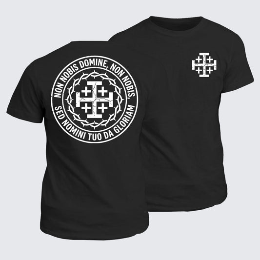 Classic Cotton Tee - Non Nobis Domine, Non Nobis, Sed Nomini Tuo Da Gloriam