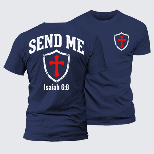 Luxe Mercerized Cotton Tee - Isaiah 6:8 - SEND ME