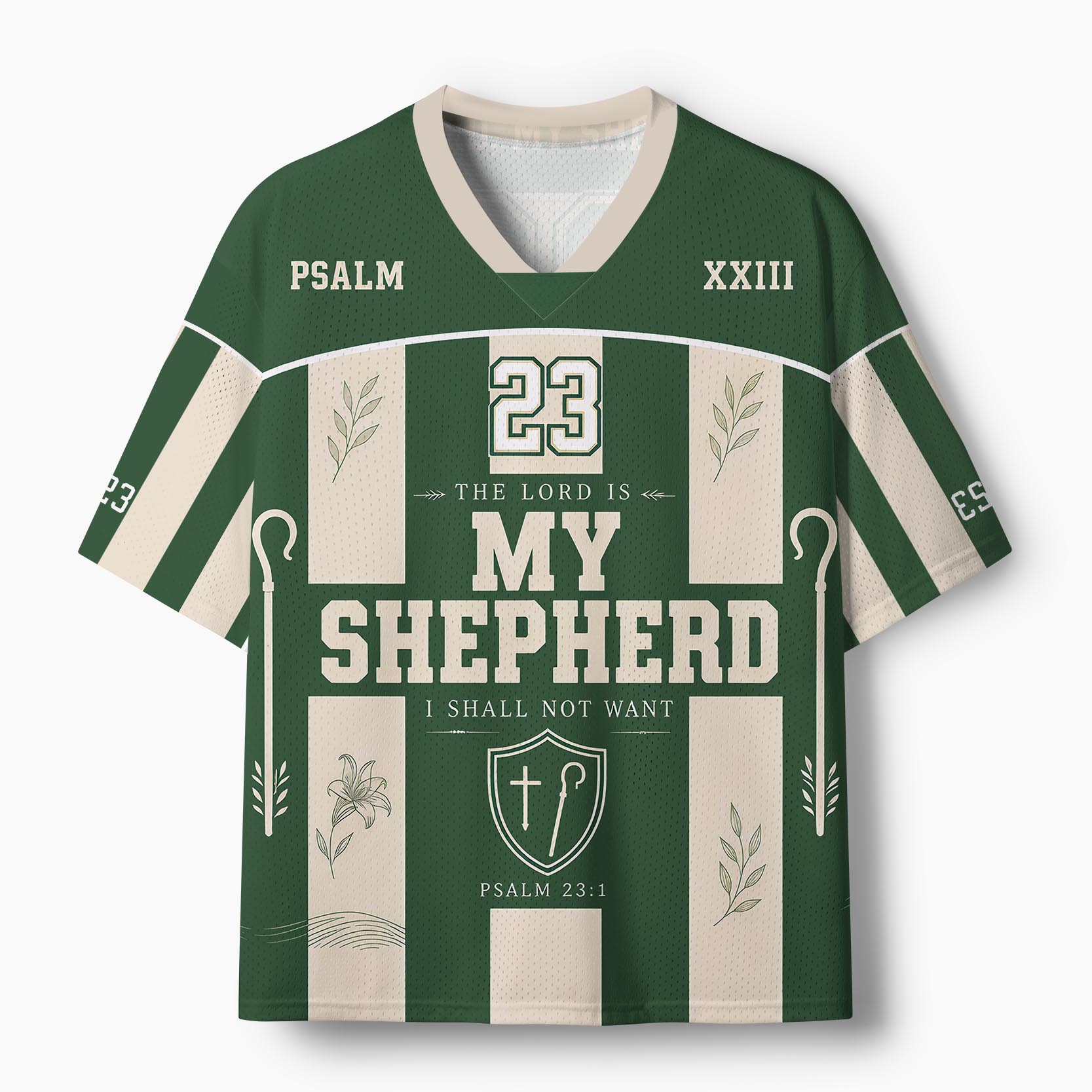 The Lord Is My Shepherd Christian Mesh Jersey