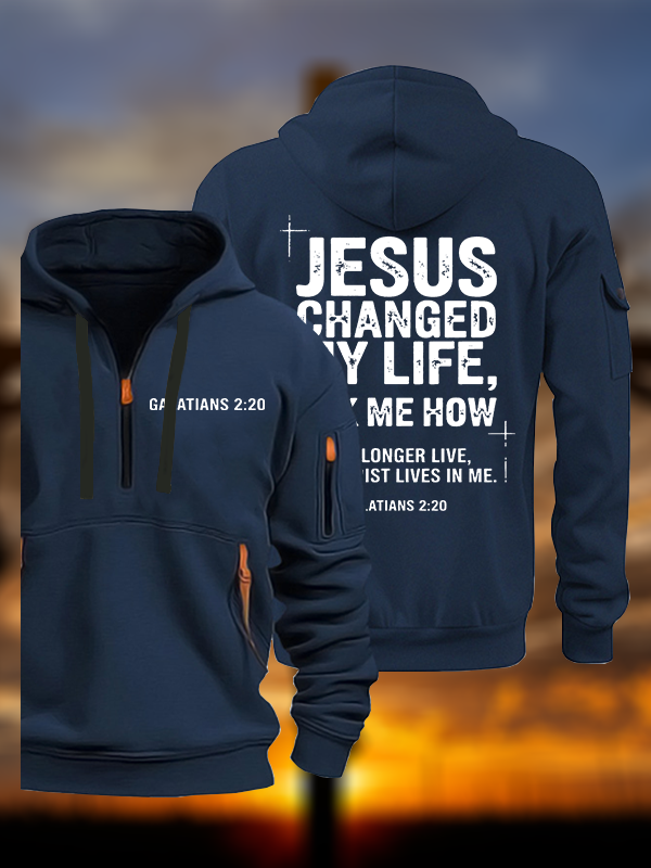 Jesus Changed My Life Jesus God Christian Zipper Hoodies