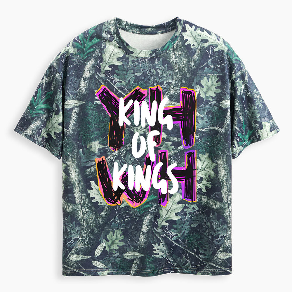 YHWH King Of Kings Christian Camo T-Shirt