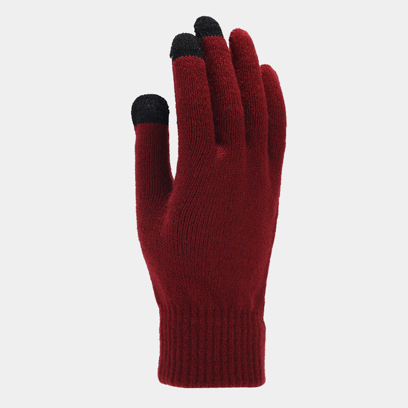 Unisex Christmas Hat, Scarf, Gloves And Velvet Knitted Suit