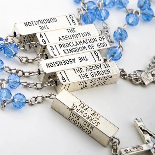 The Mysteries Rosary Engraved Mystery Bar