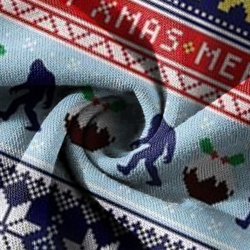 Bigfoot Merry Xmas Ugly Christmas Sweater