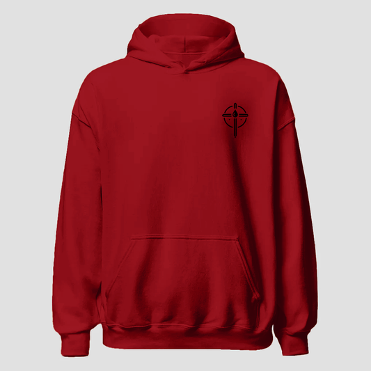 Cross - Bearing Figure Printed Men's Hoodie