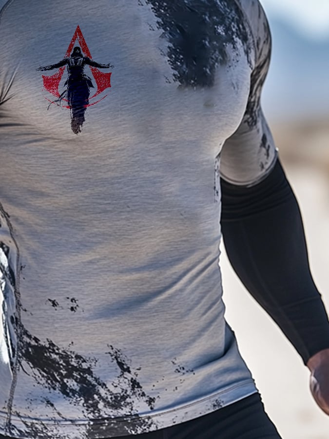 Men's Outdoor Sun Protection Breathable Cool Hooded Sun Protection Long Sleeve Top