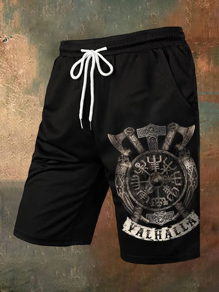 Unisex Viking Printed Lounge Shorts