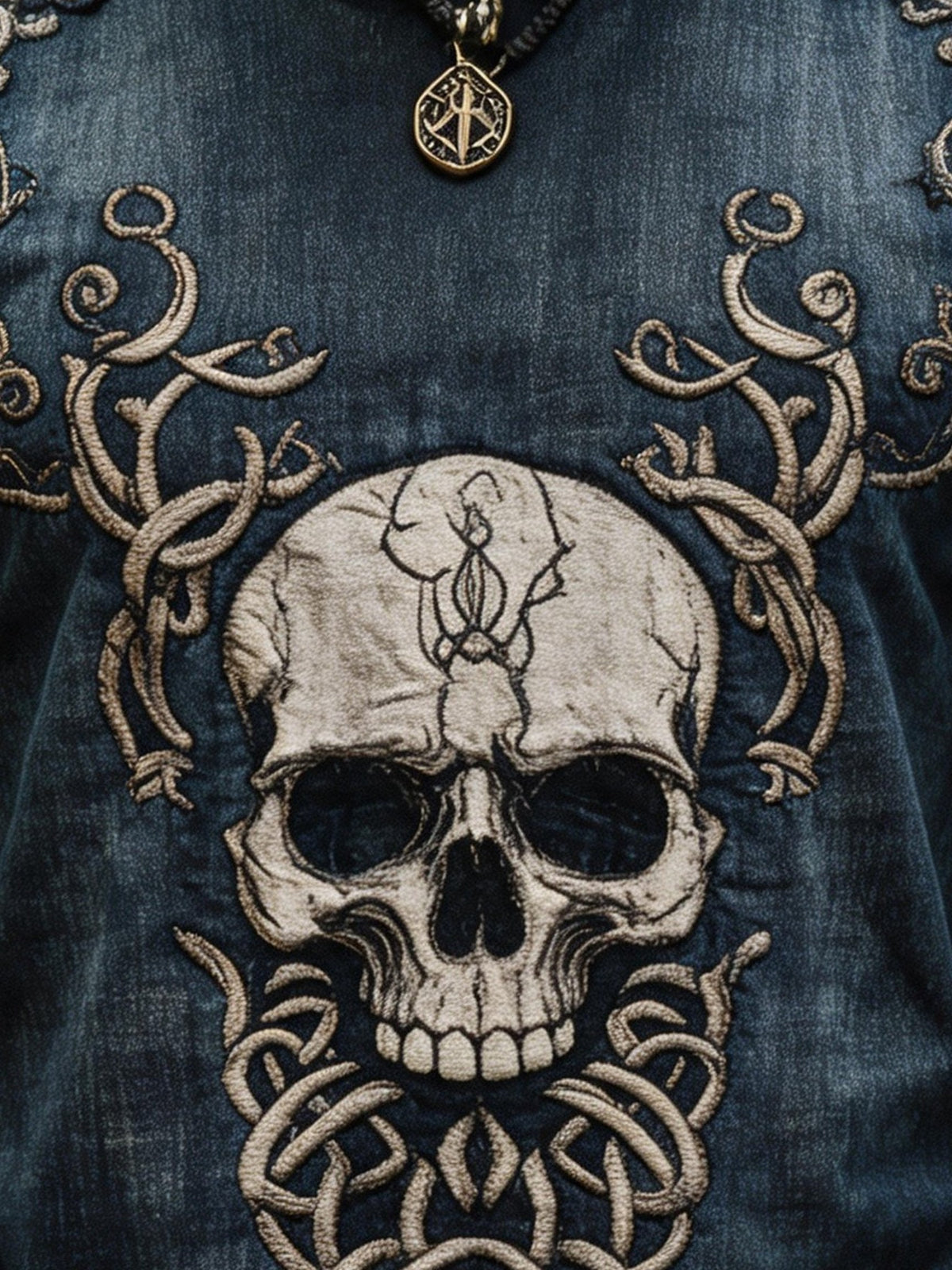 Men's Vintage Viking Print Short-Sleeve T-Shirt