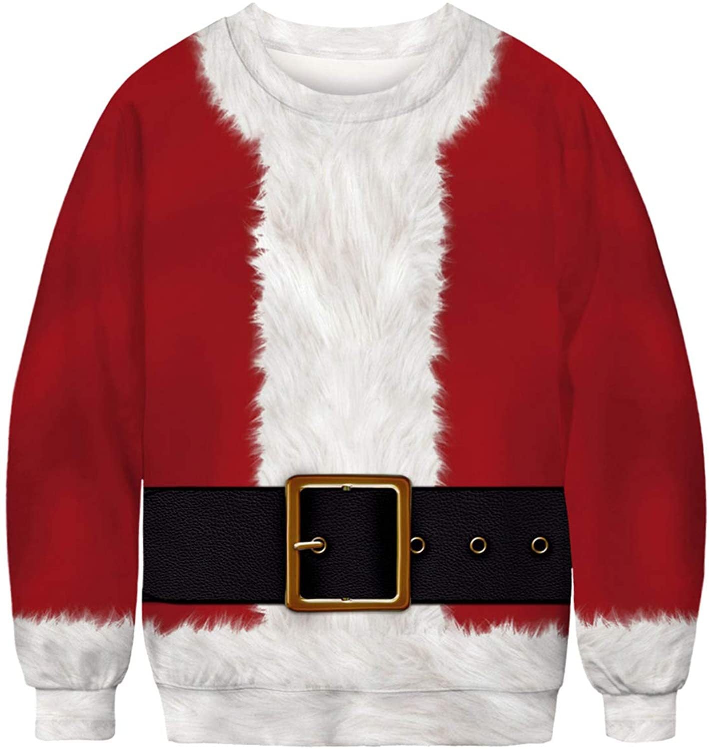 Unisex 3D Fun Spoof Printed Christmas Sweatshirt