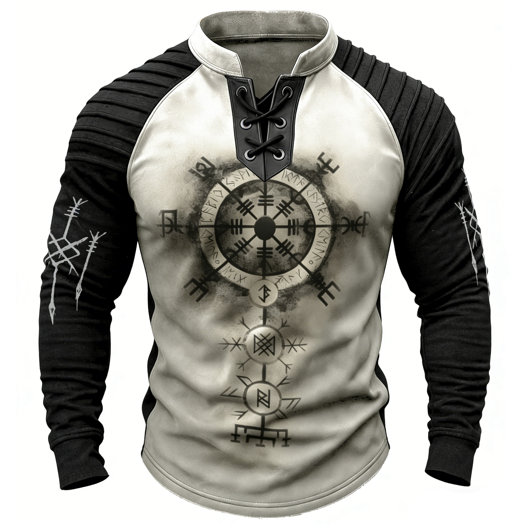 Viking Classic Rune Spell Print Sweatshirt