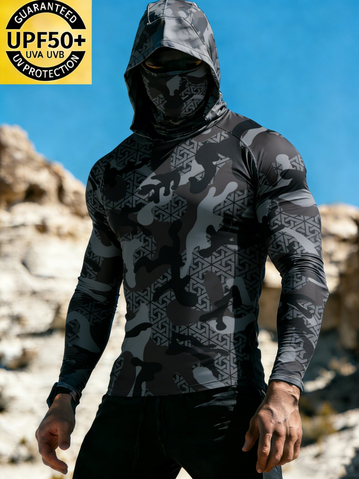 Men's CAMO Sun Protection Print Top