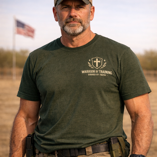 Warrior By Training Faith Guided By God T-Shirt