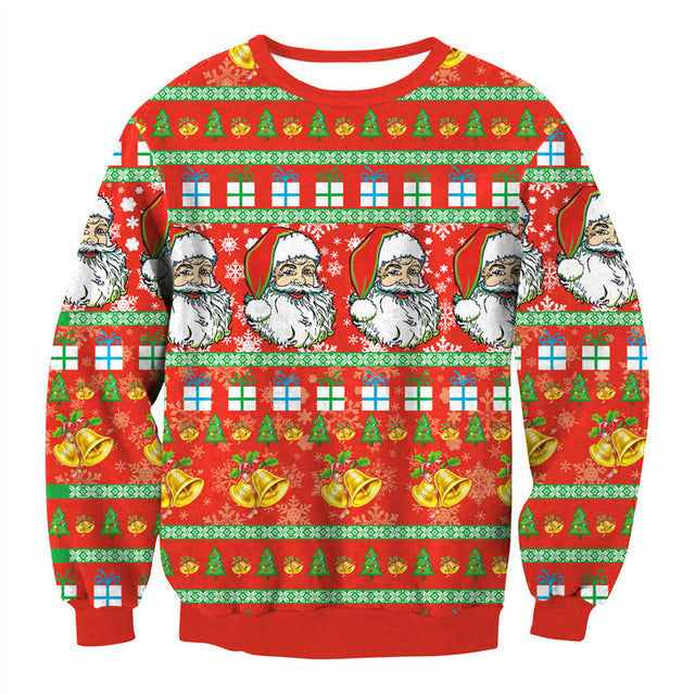 Unisex 3D Printed Christmas Sweatshirt