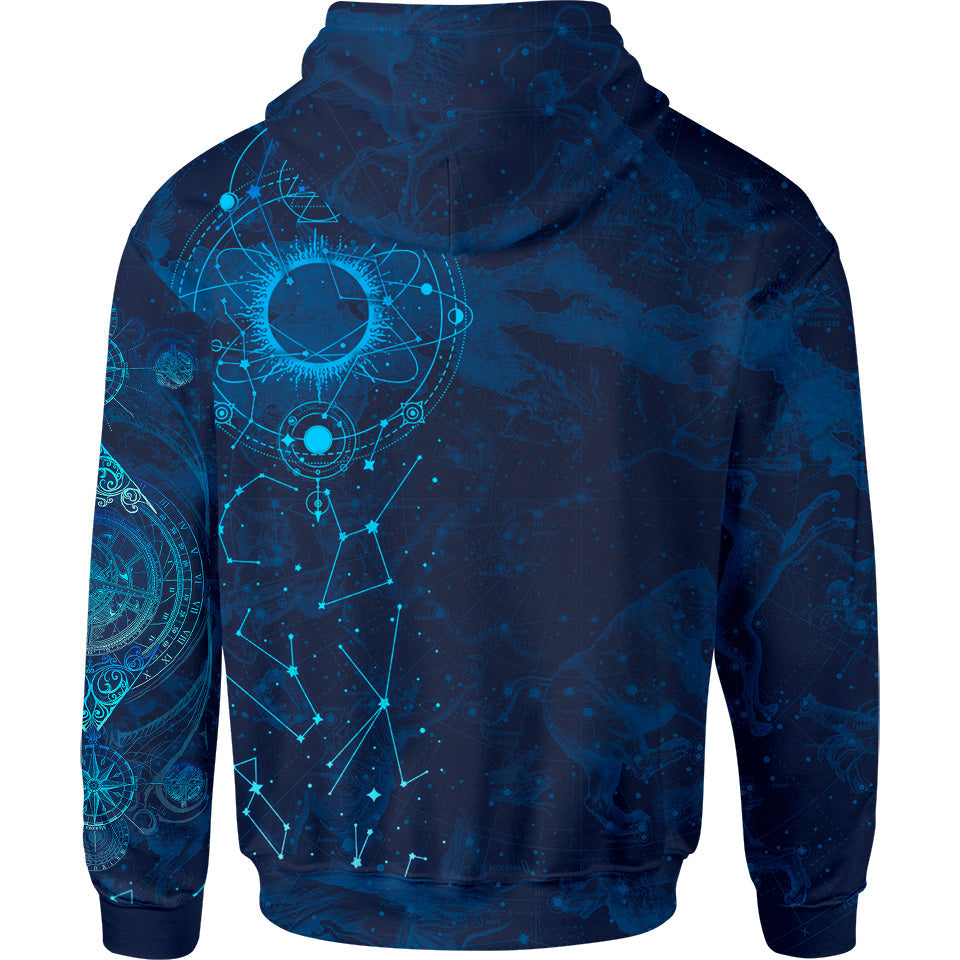 Celestial Compass Zip Hoodie