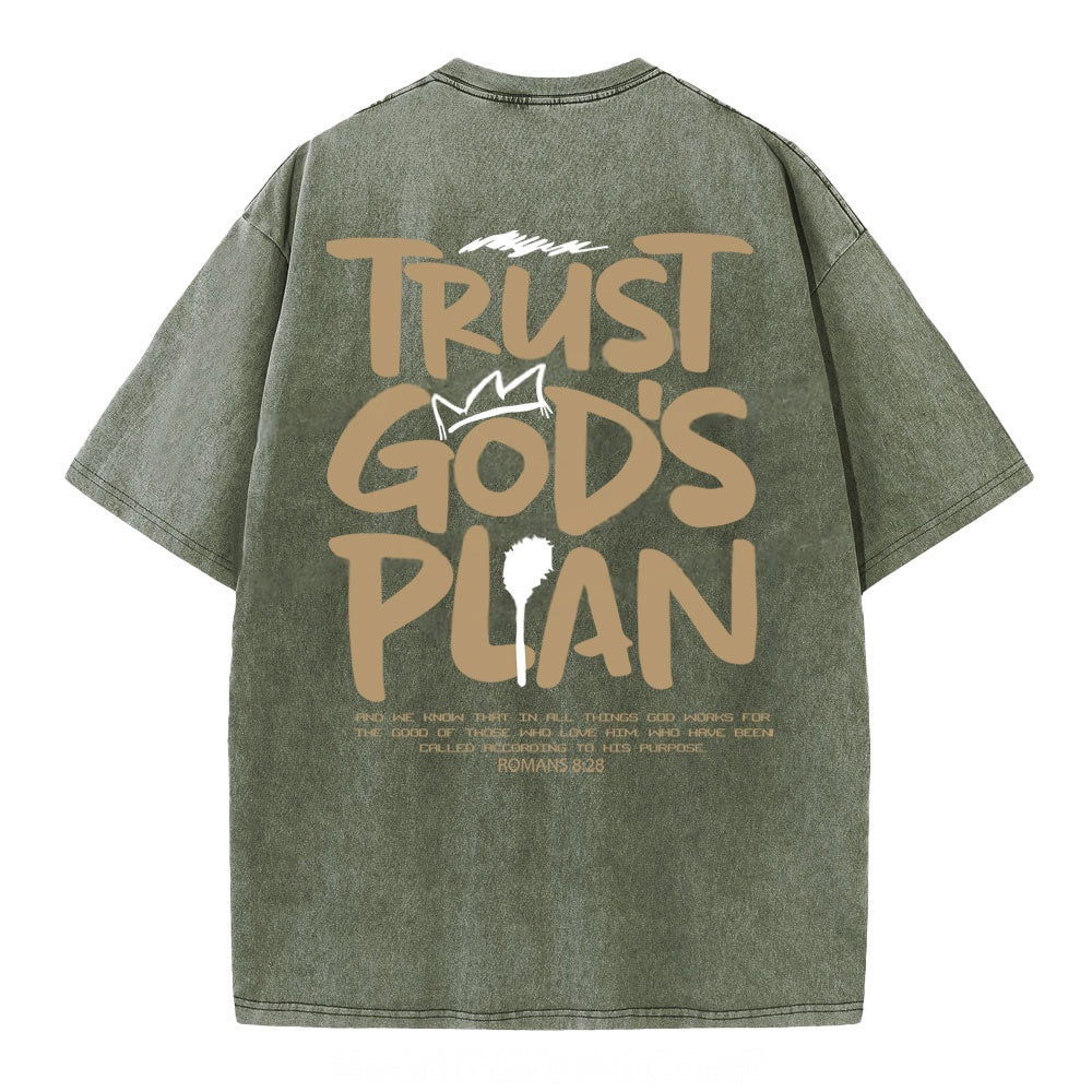 Trust God's Plan Christian Heavy Cotton T-Shirt