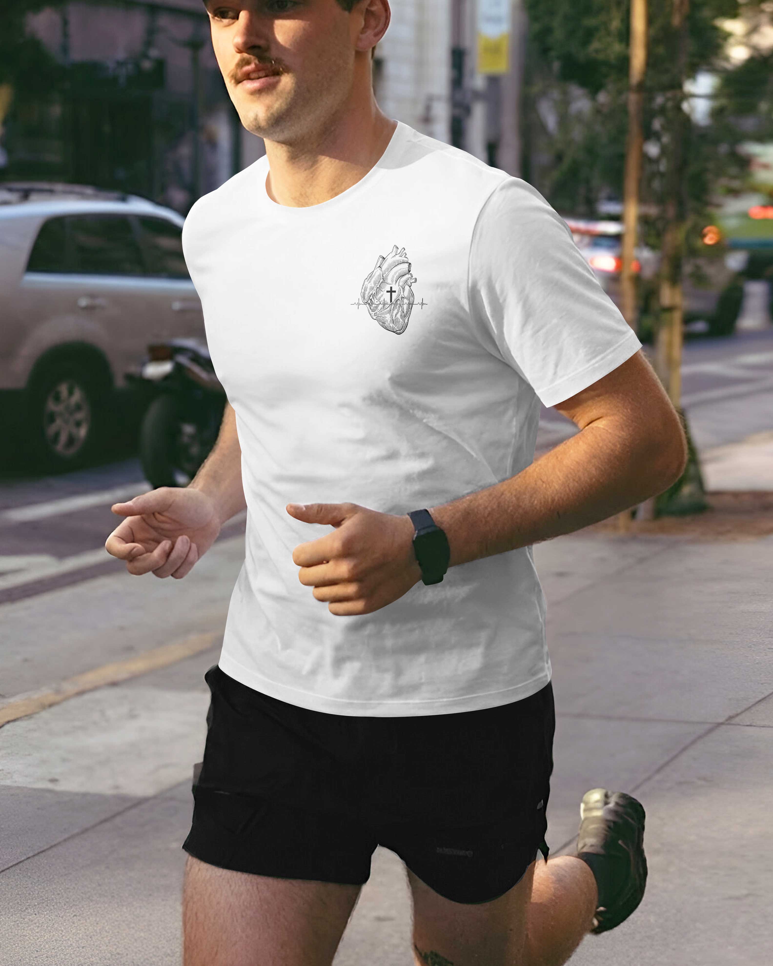 I Chase The Miles And Jesus Guides The Path T-Shirt
