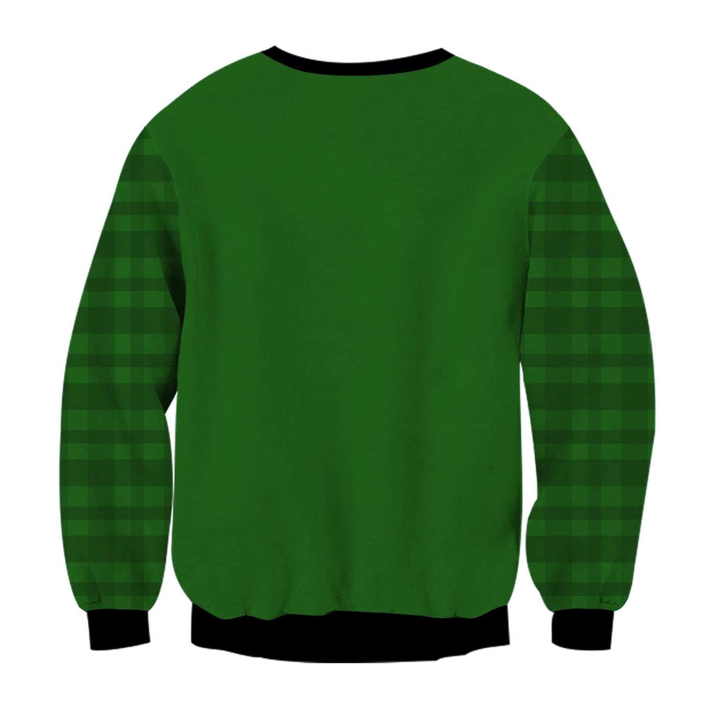 Unisex Christmas Tree Cat Print Crew Neck Ugly Christmas Sweatshirt
