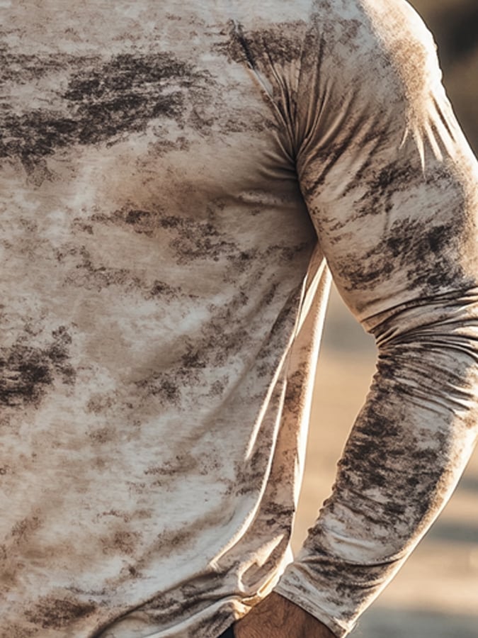 Men's Outdoor Sun Protection Breathable Cool Hooded Sun Protection Long Sleeve Top
