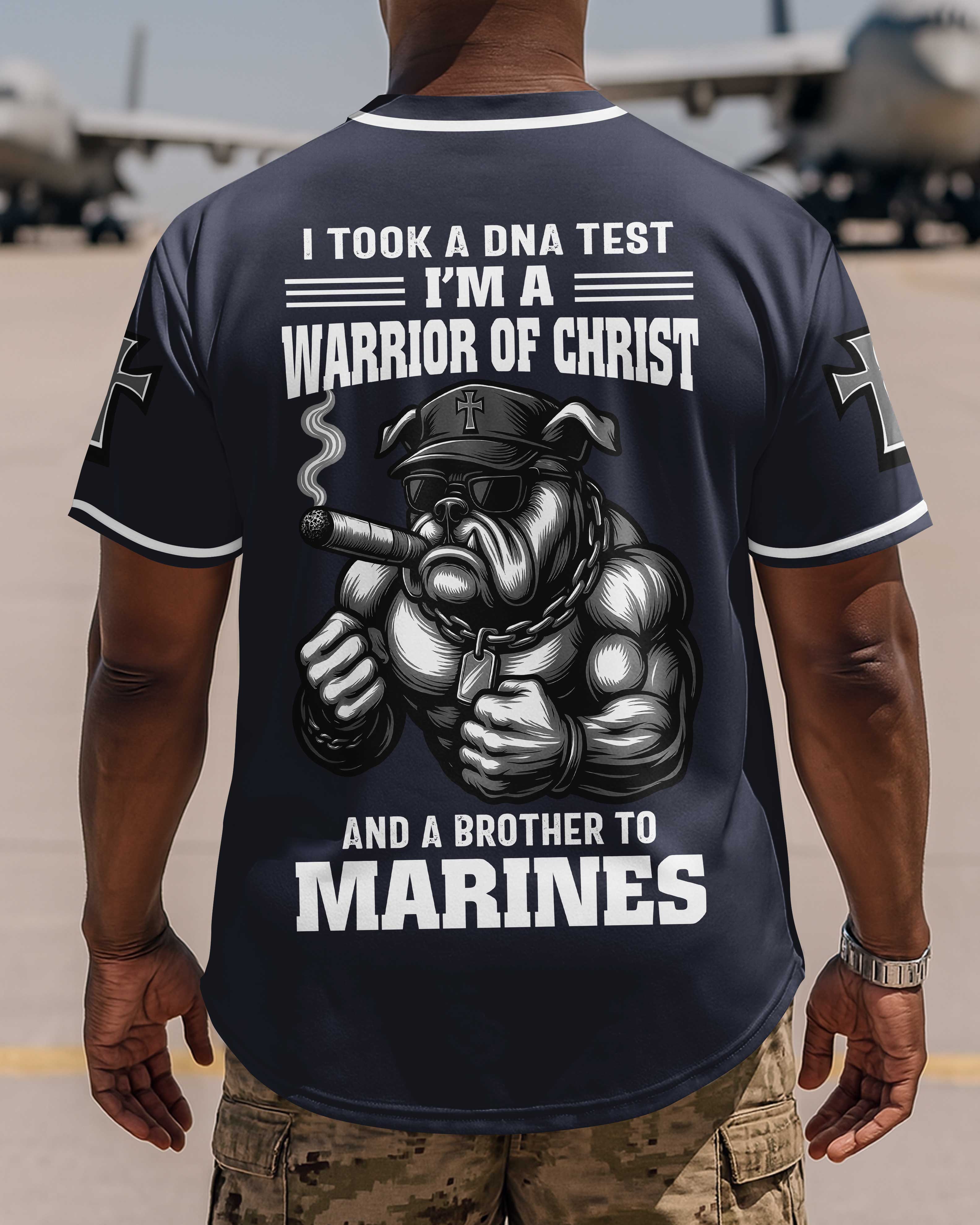 I Took A Dna Test I'm A Warrior Of Christ And A Brother To Marines Jersey