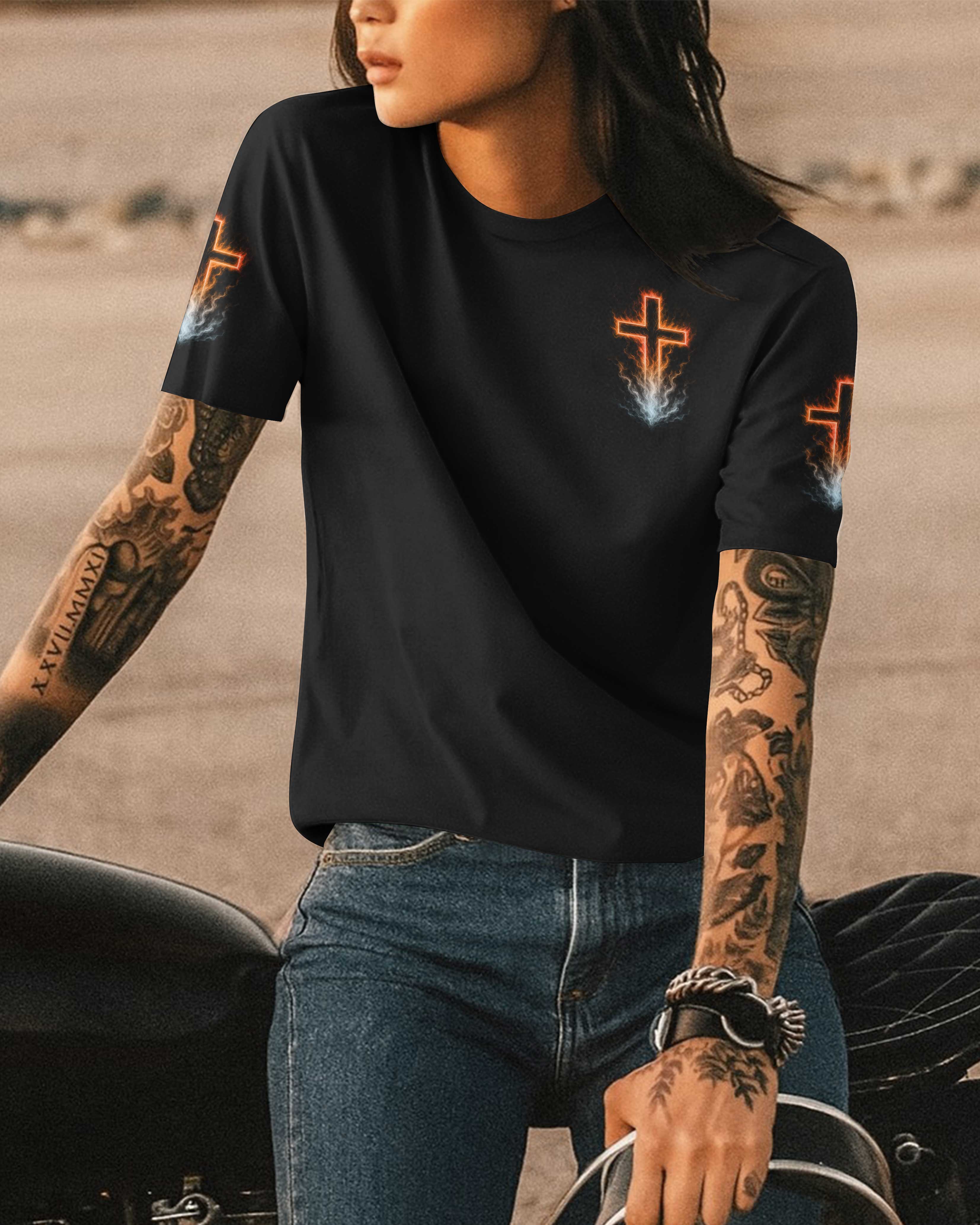 Jesus Take The Wheel I'll Ride The Rest All Over Print T-Shirt