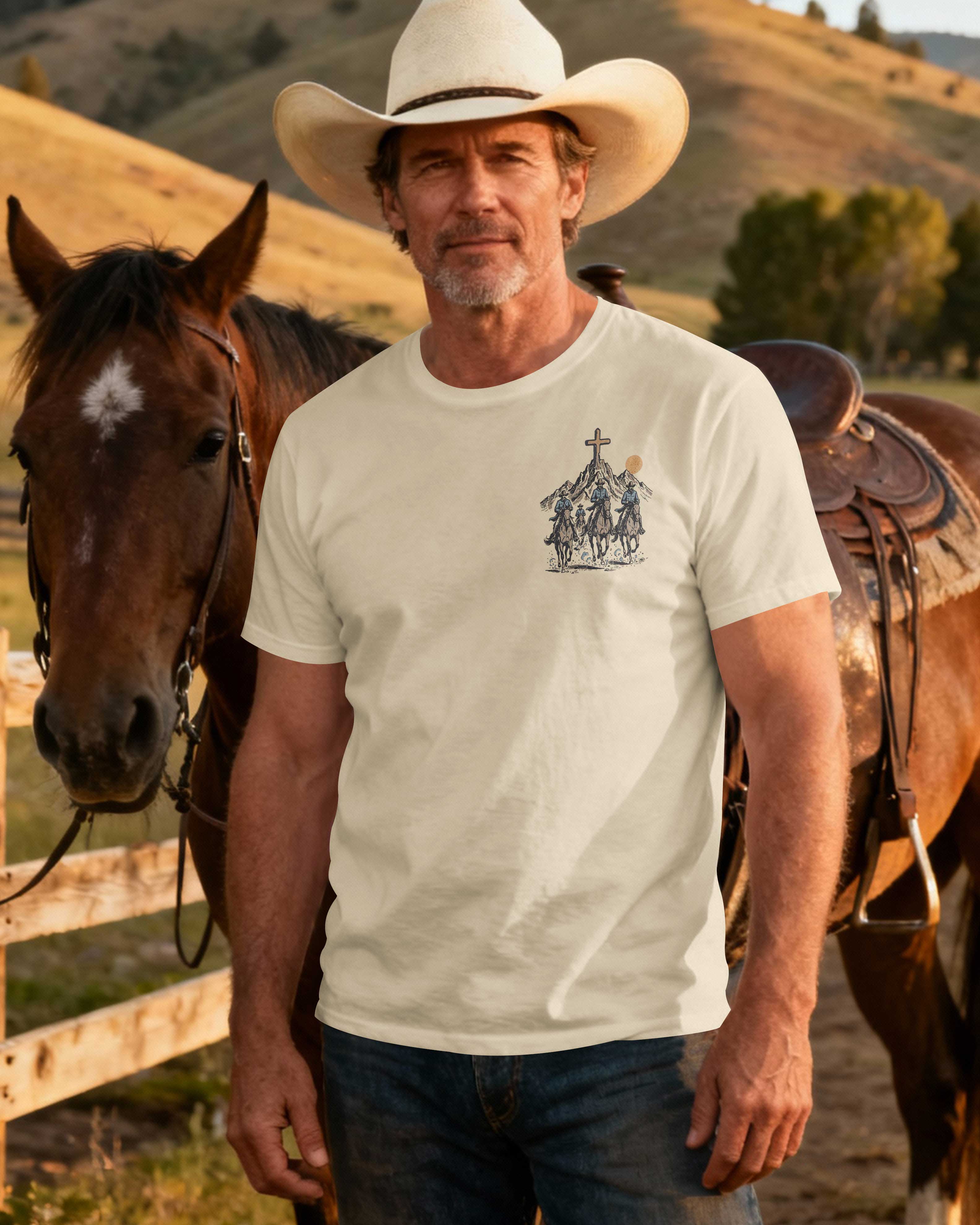 The Cowboy Rides Away God Stays T-Shirt