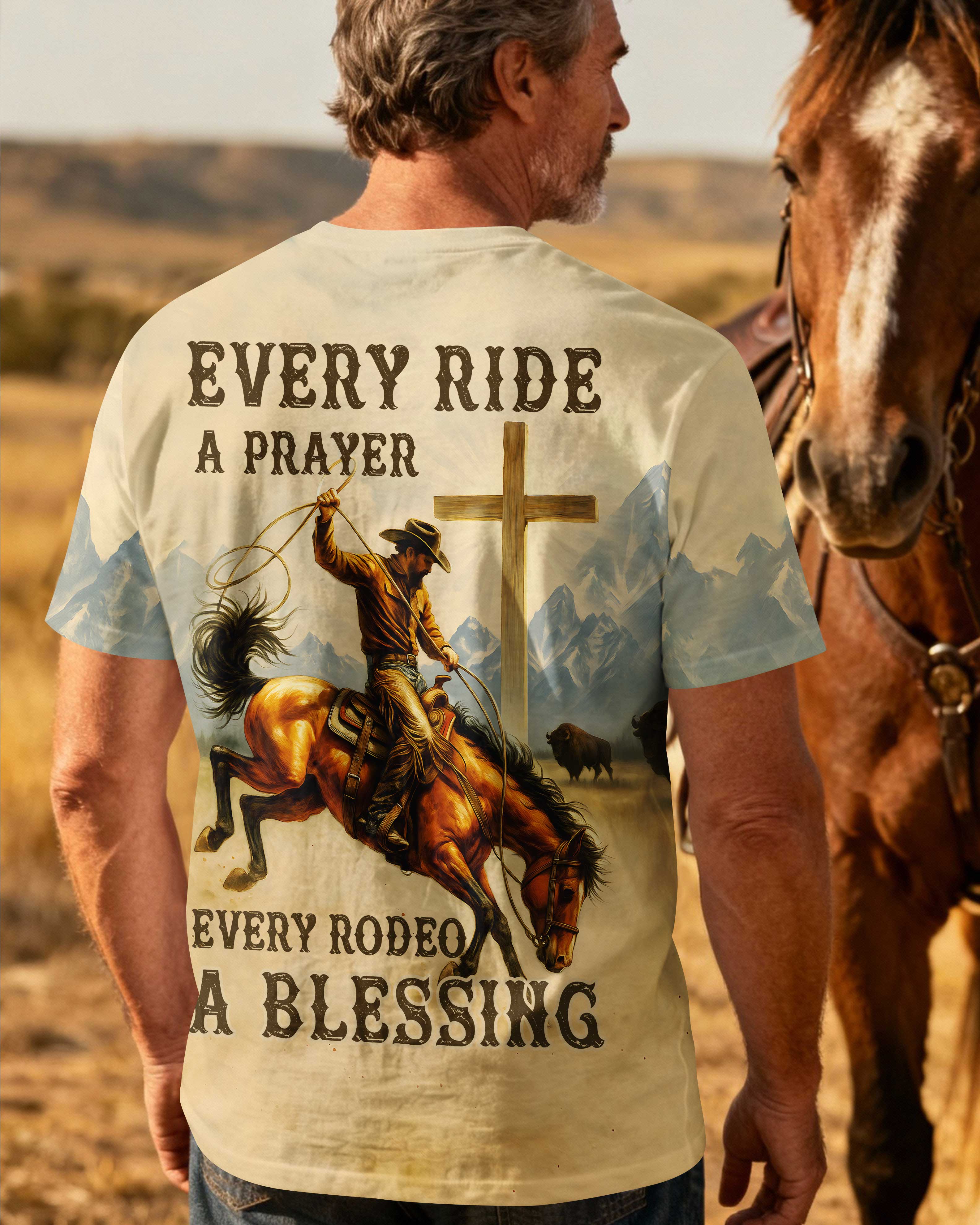 Every Ride A Prayer Every Rodeo A Blessing T-Shirt
