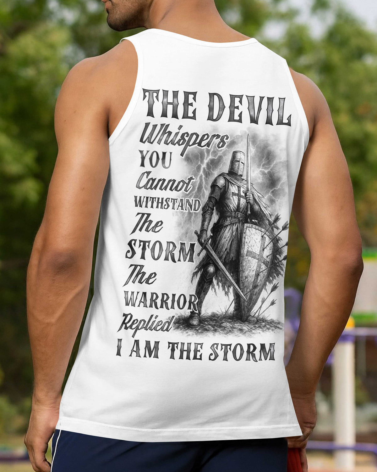 The Devil Whispers You Cannot Withstand The Storm The Warrior Replied I Am The Storm Hoodie