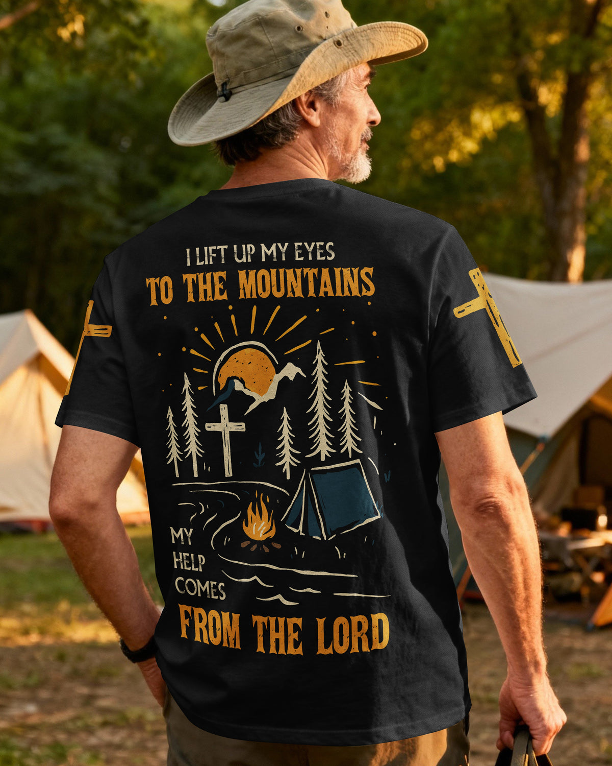 I Lift Up My Eyes To The Mountains My Help Comes T-Shirt