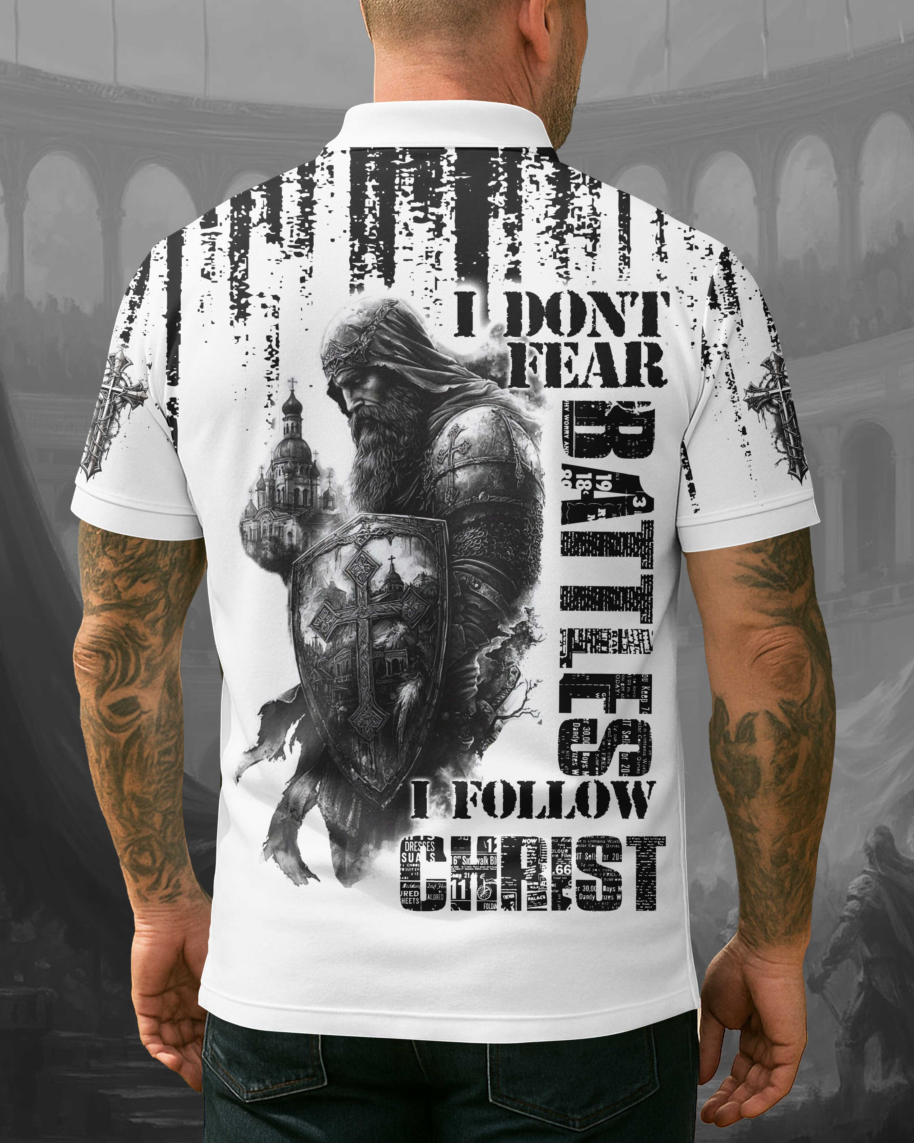 I Don't Fear Battles I Follow Christ T-Shirt