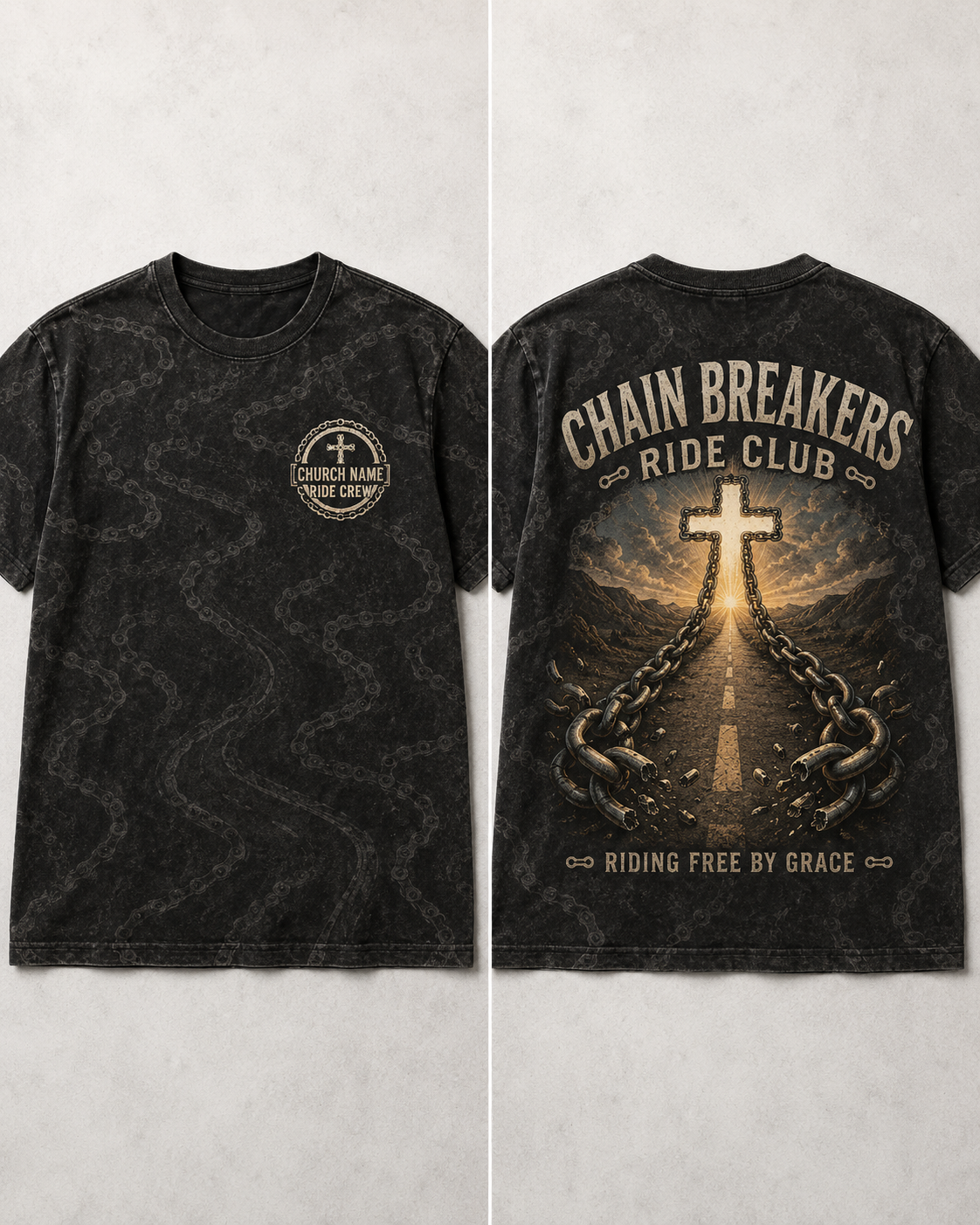 Christian Shirt Bundle Cycling AOP T-shirt Chain Breakers Ride Club Church Group Gift