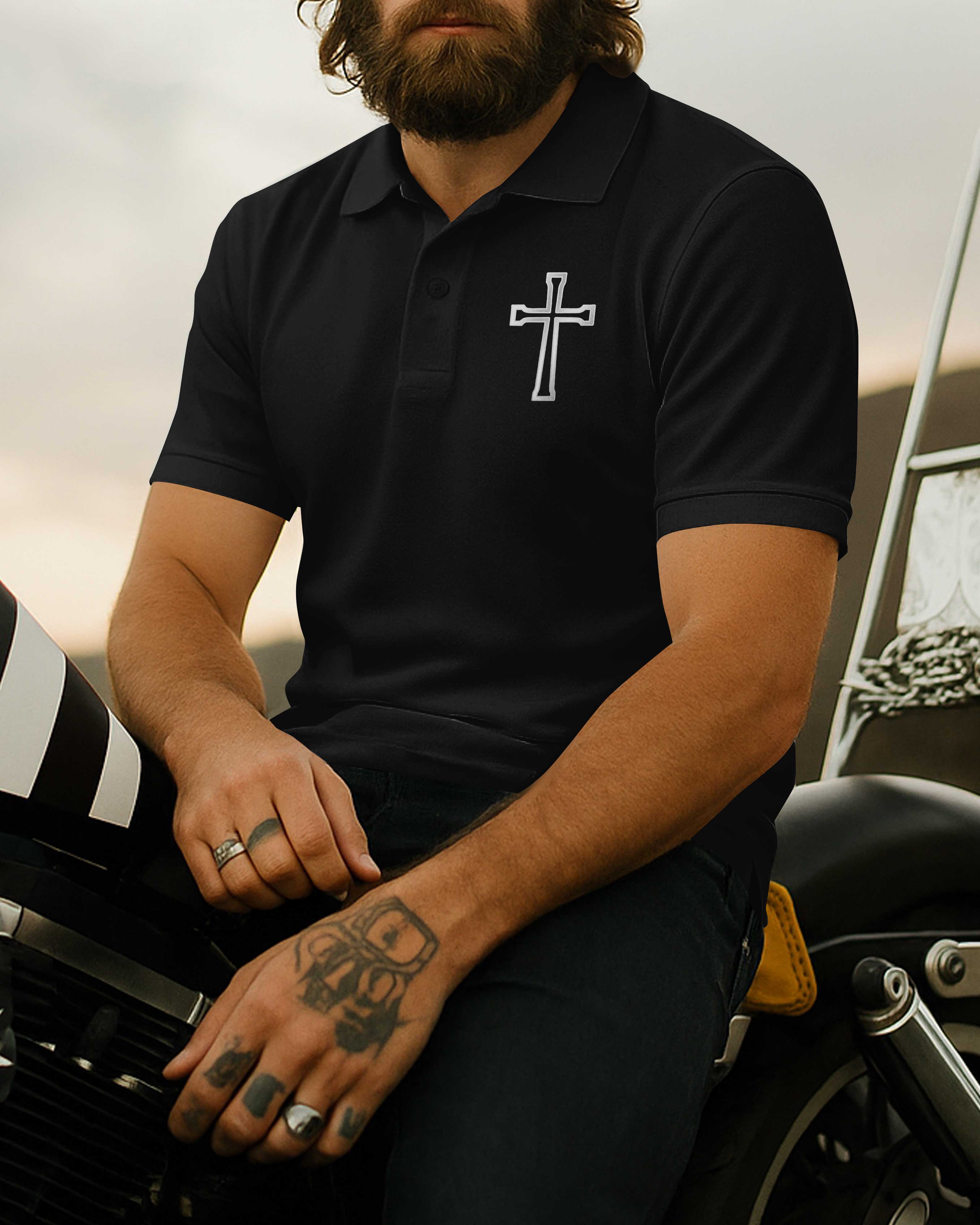 Faith As My Fuel Freedom As My Ride All Over Print Polo