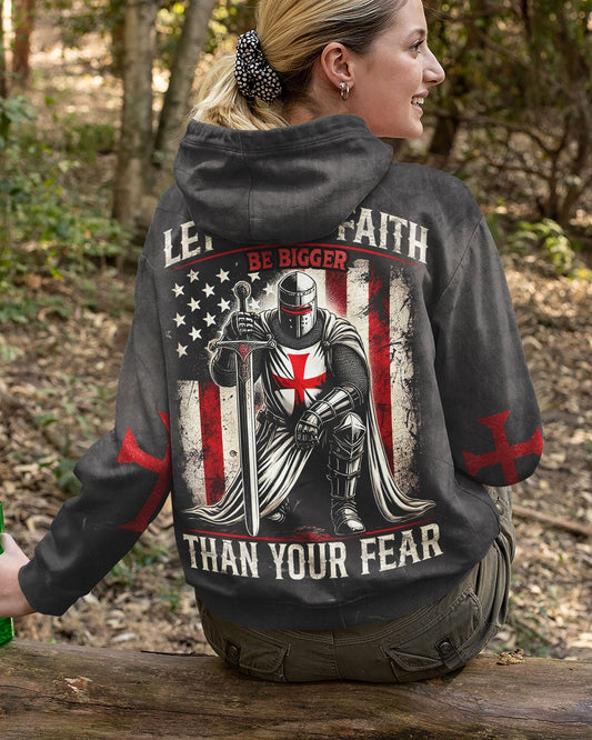 Let Your Faith Be Bigger Than Your Fear All Over Print Zip Hoodie