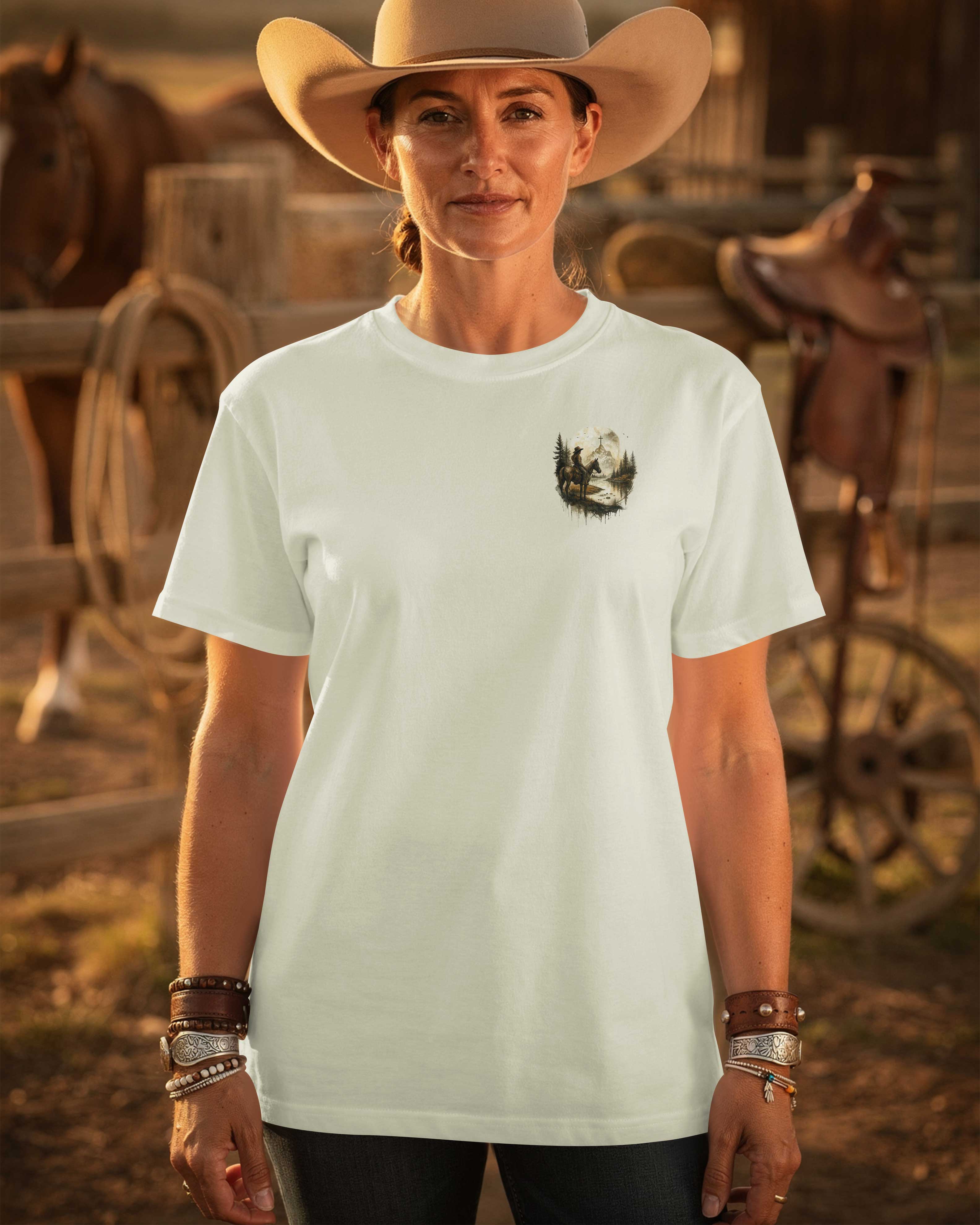 I Ride With Faith He Leads My Trail T-Shirt