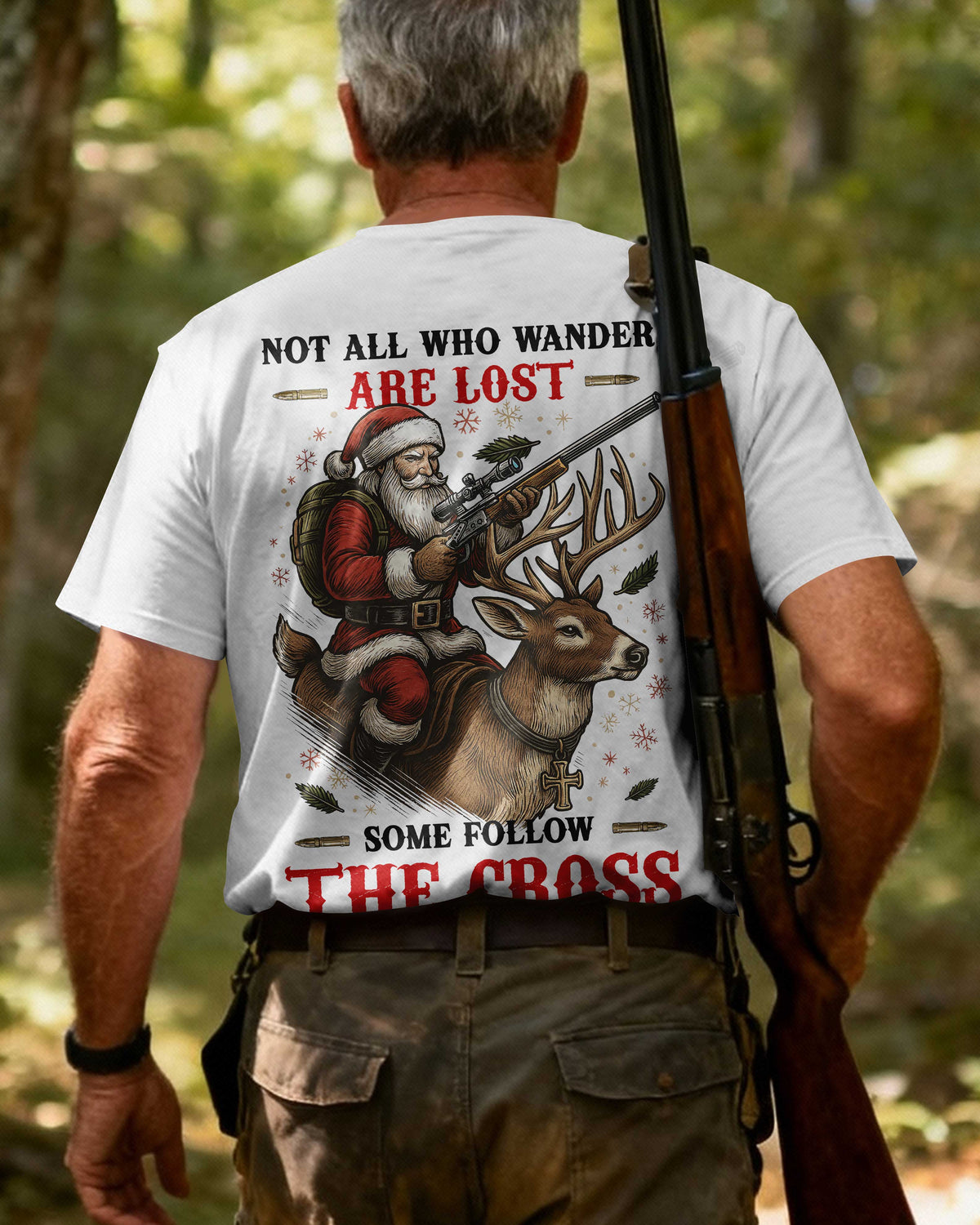 Not All Who Wander Are Lost Some Follow The Cross T-Shirt