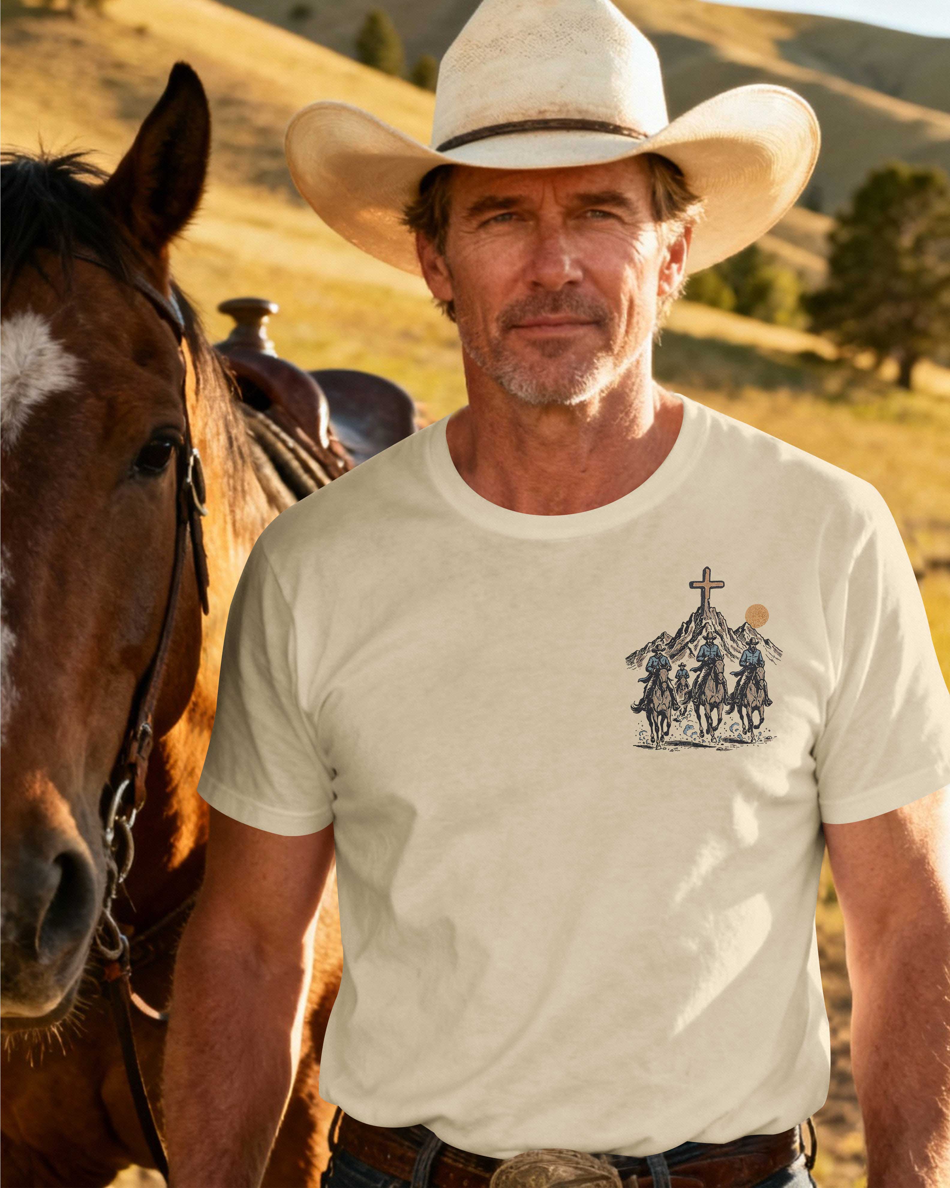 The Cowboy Rides Away God Stays T-Shirt