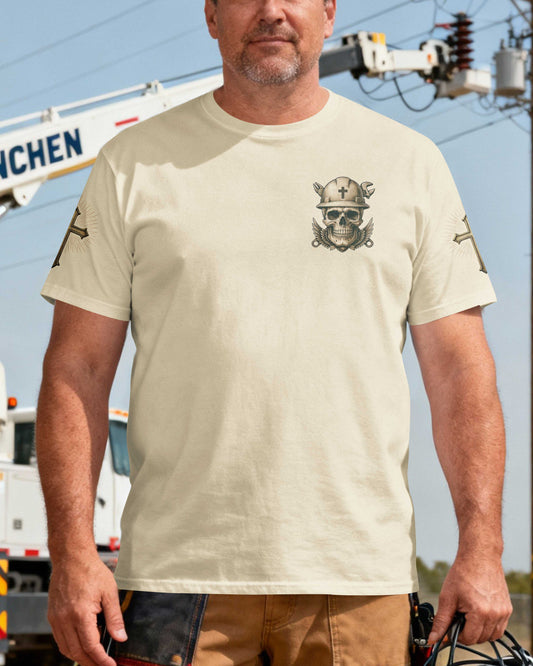 Storms Don't Scare Me God Made Me A Lineman T-Shirt