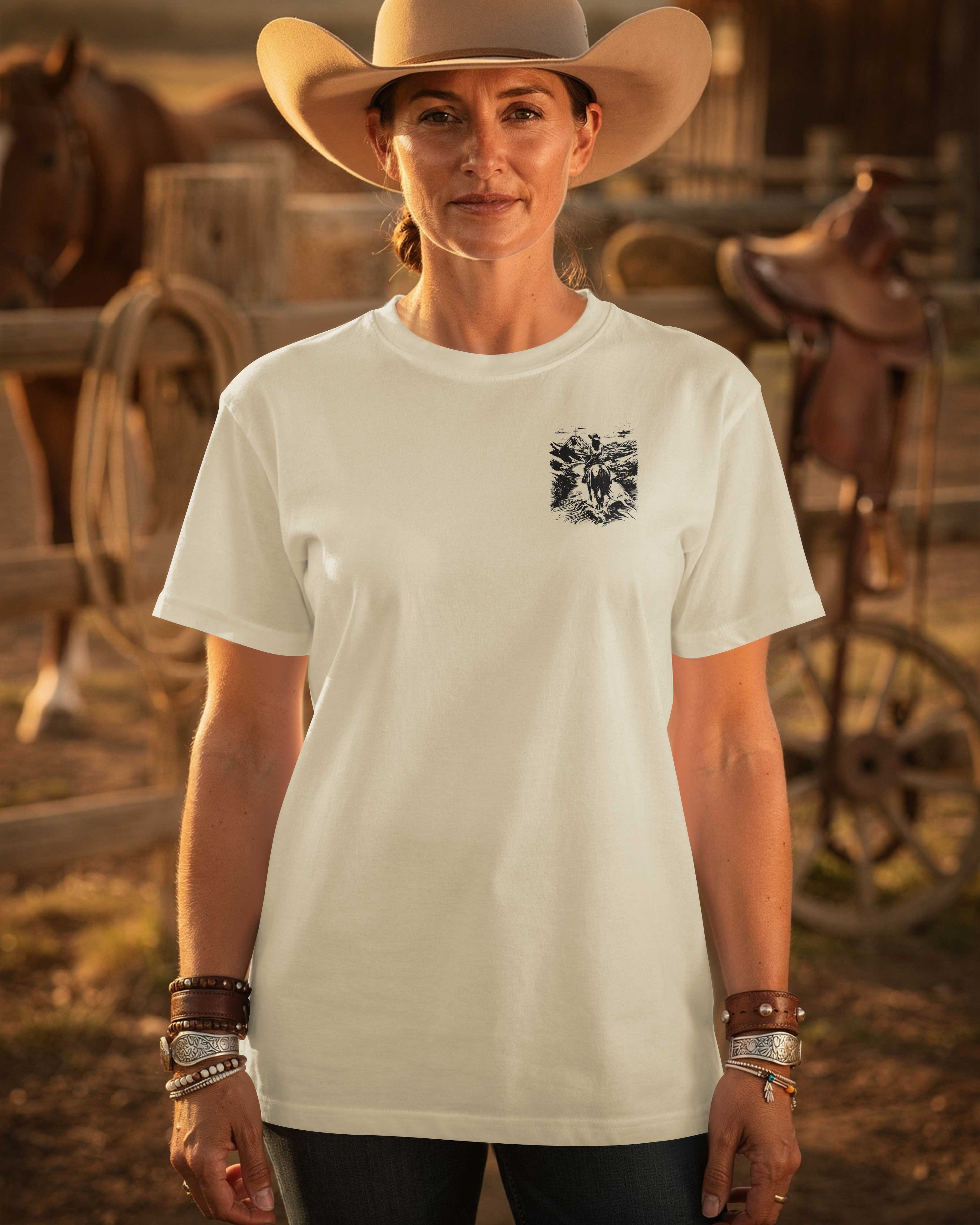 I Ride With Faith Guided By His Cross T-Shirt