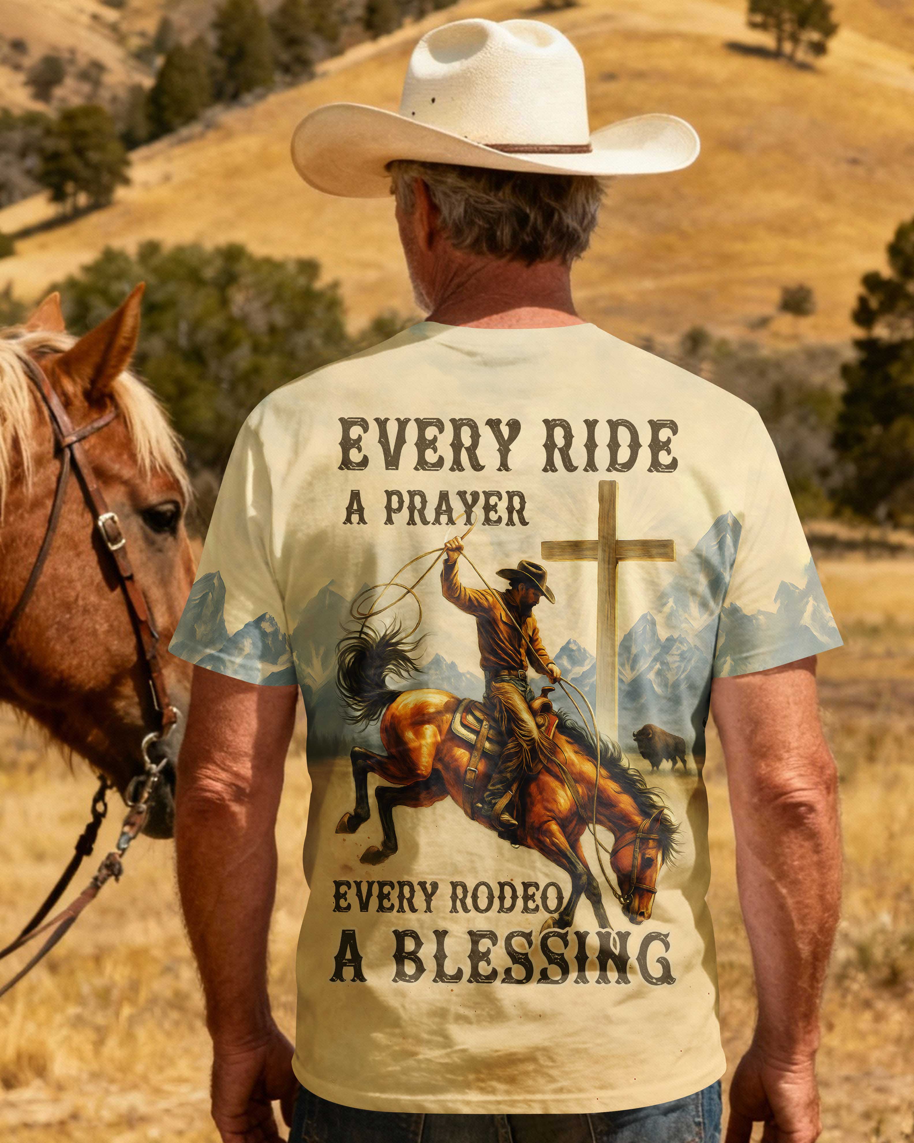 Every Ride A Prayer Every Rodeo A Blessing T-Shirt